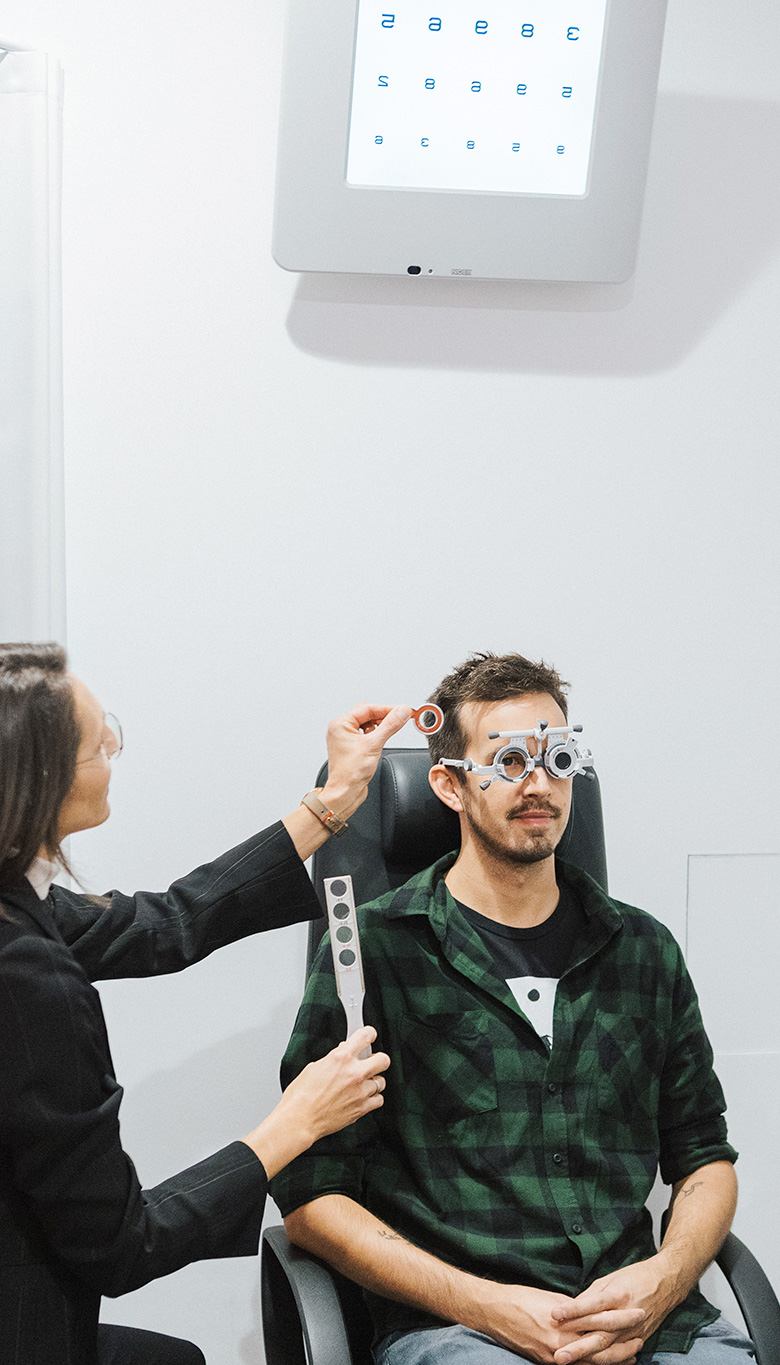 professioneller Sehtest